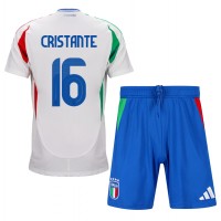 Italien Bryan Cristante #16 Bortadräkt Barn EM 2024 Kortärmad (+ Korta byxor)